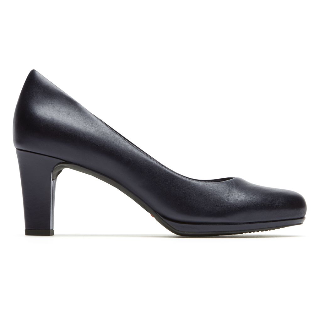 Rockport Total Motion Leah - Womens Pumps - Navy - NZ (KDN-189356)